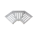 GRELHA CURVA COM CAIXILHO 10cm