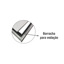TAMPÃO DUPLA VEDAÇÃO ARTICULADA PORTA CADEADO