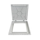 Tampa casa de máquina articulada lisa com grelha