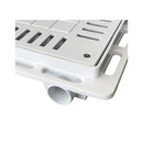 Tampa casa de máquina lisa com grelha 80x80cm