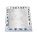 Tampa casa de máquina rebaixada com grelha 80x80cm