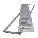 GRELHA SIMPLES FERRO FUNDIDO 10X100cm COM CAIXILHO